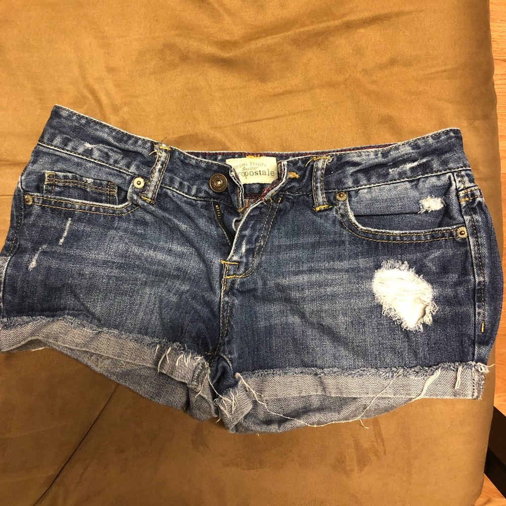 Blue jean shorts